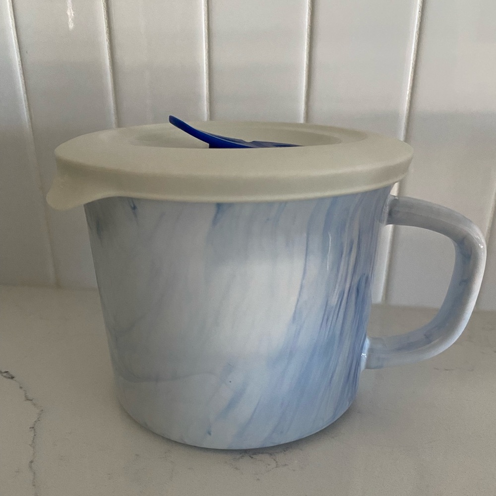 Corningware Blue and White Swirl Vented lid